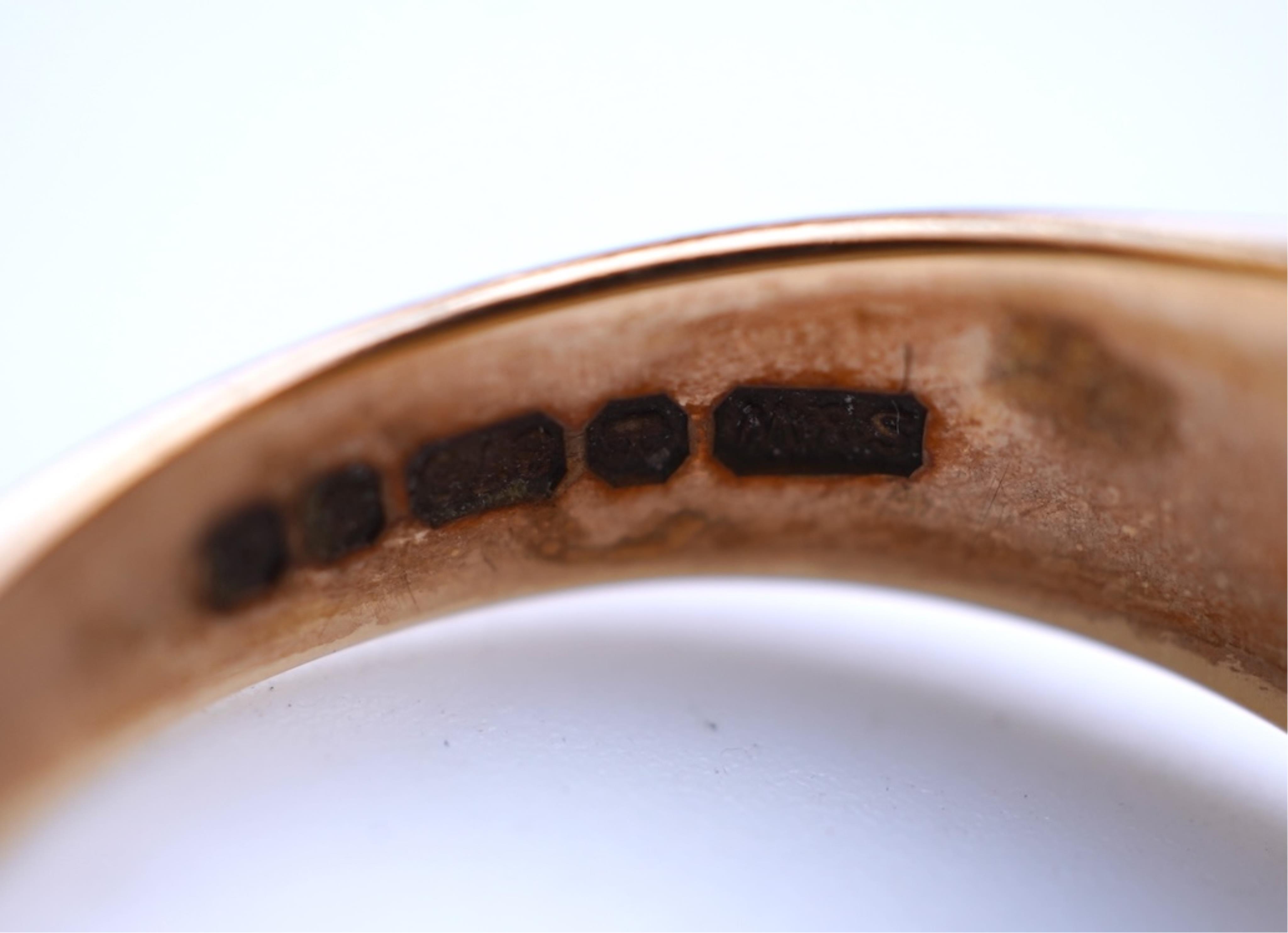 Two gold and diamond rings